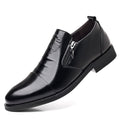 Italian Hand-embossed Zipper Leather Short Boots
