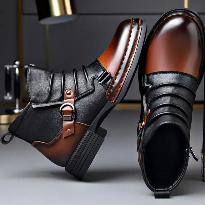 Men's Genuine Leather Ankle Boots