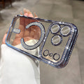 Diamond Magnetic Case for iPhone Series – Luxury Sparkle, Strong MagSafe, Full Protection