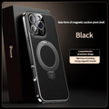 MagSafe Leather TPU Back Cover with Hidden Kickstand iPhone Case
