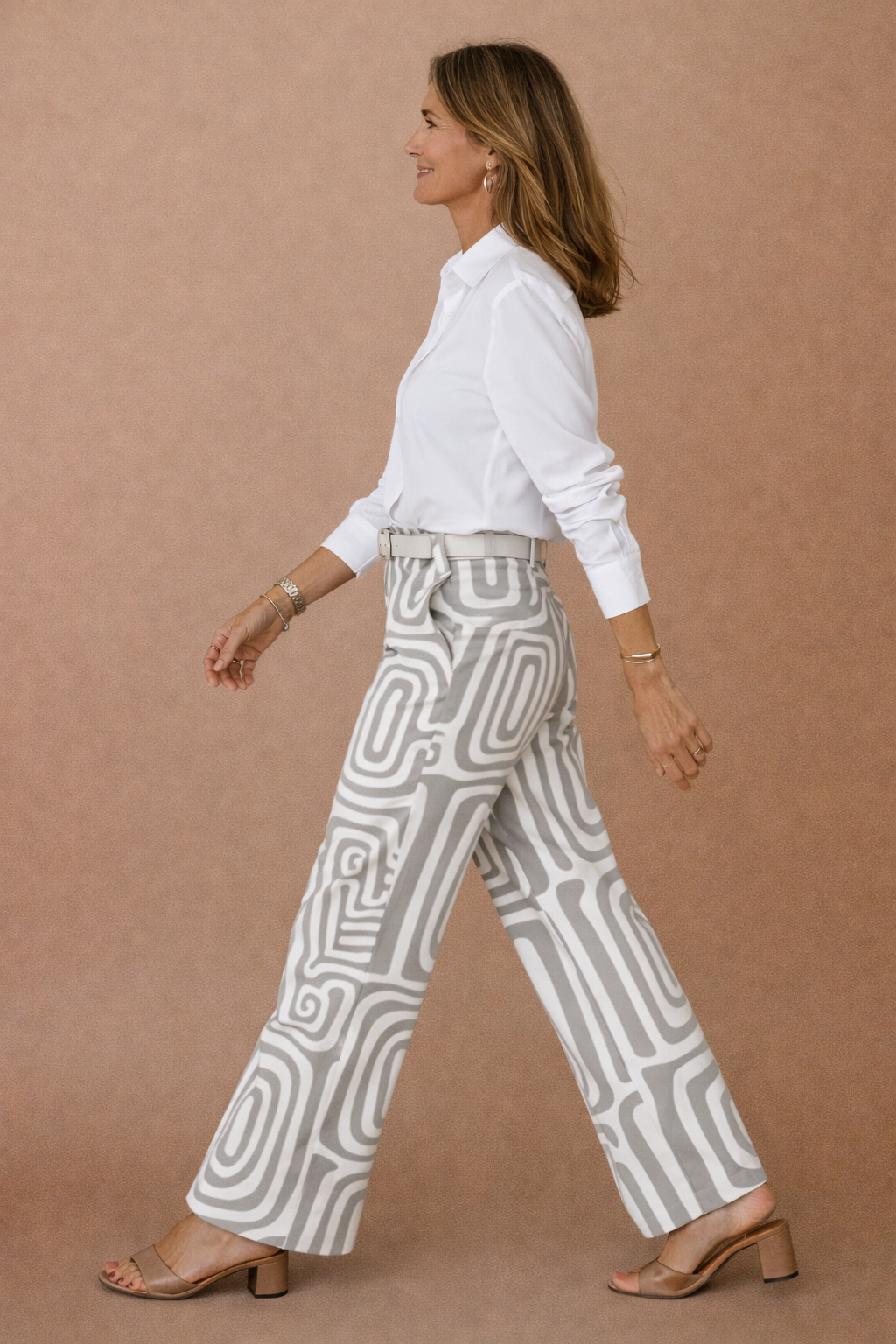 Long Sleeve Two Piece Set + Matching Belt as a Gift