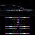 Car logo colorful stickers, car color-changing laser reflective car stickers, personalized A-pillar car door and hood stickers.